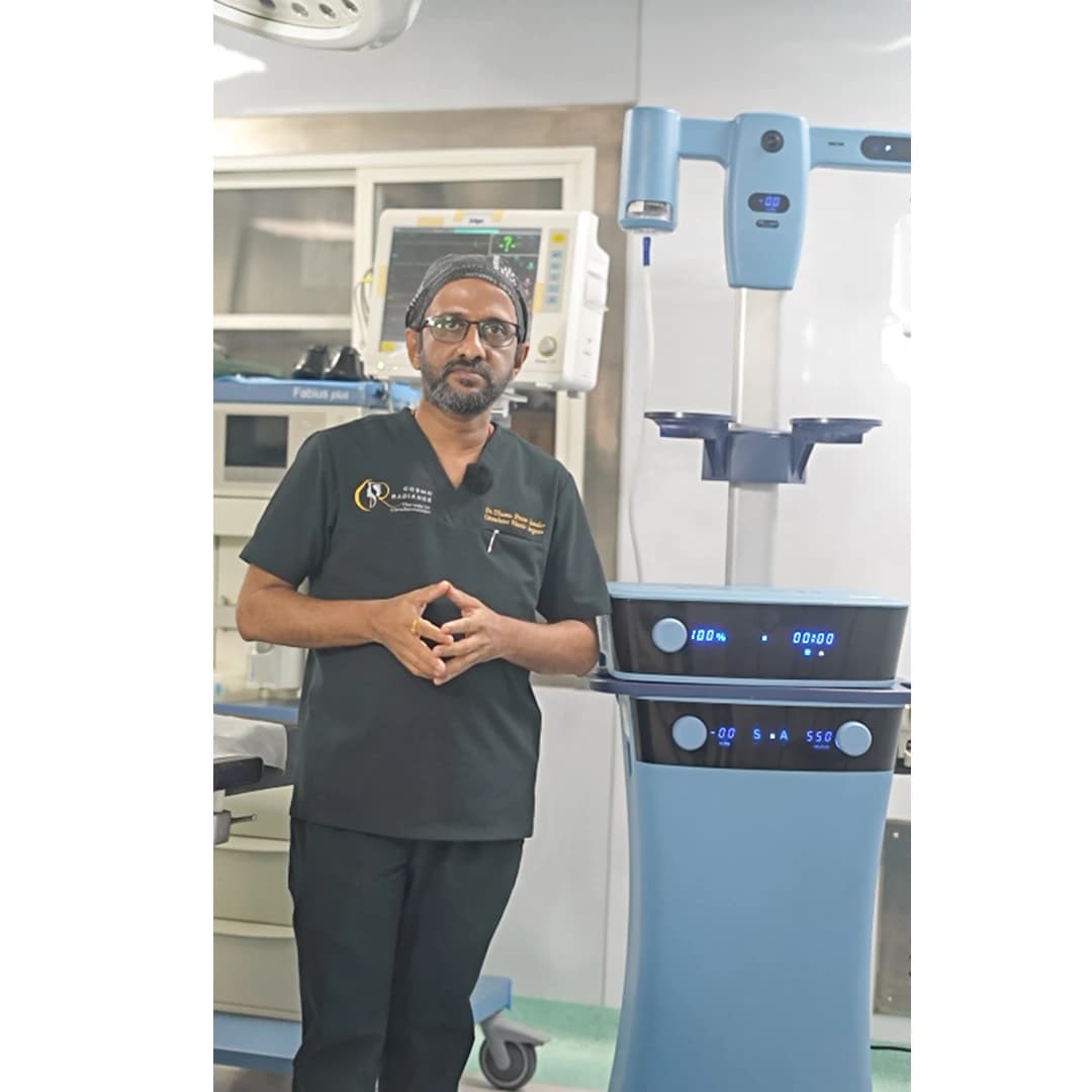 VASER® 2.0 + VentX® Console with Vaser Smooth™ for advanced liposuction and body contouring at Cosmo Radiance Hyderabad