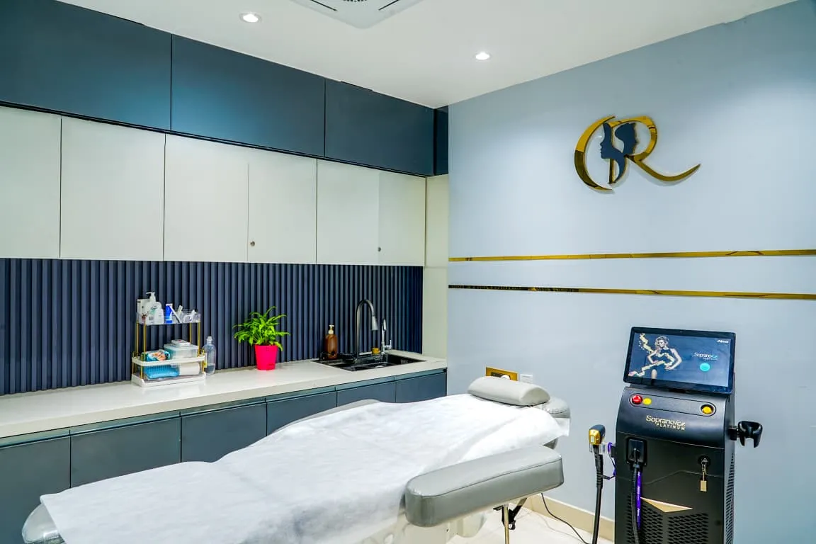 Laser Suite Interior with Alma Soprano Ice Platinum Machine